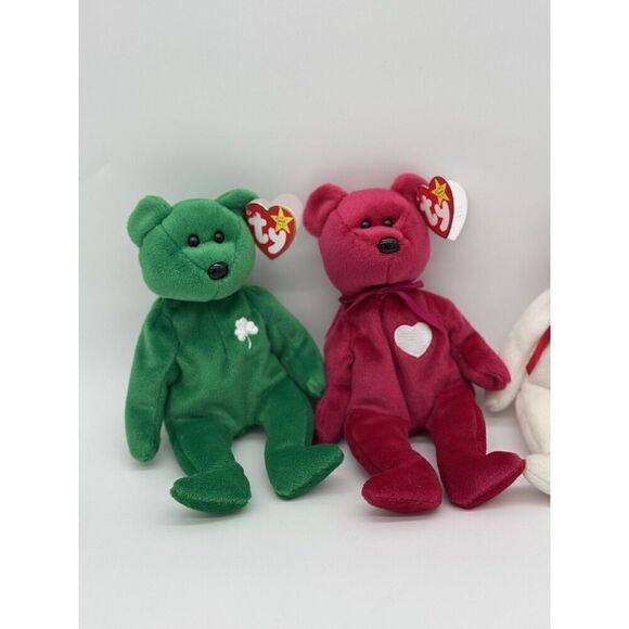 Lot Of 4 Beanie Babies Erin Valentino Valentina Peace READ FOR MORE INFO - Picture 2 of 16